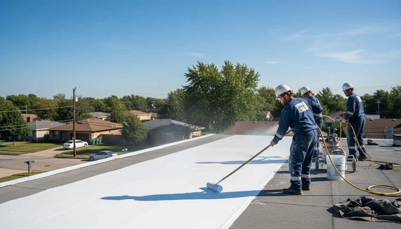 Commercial roof coating in Algonquin, IL near me
